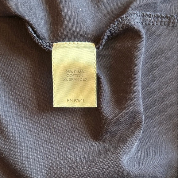 Pure Jill Women's Tee Long Sleeve Navy Shirttail Top Crewneck Oversized Size M - Picture 8 of 8